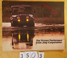 1982 AMC JEEP CJ5 CJ7 CJ8 CJ10 CHEROKEE WAGONEER J10 J20 Prospectus USA 40 Pages