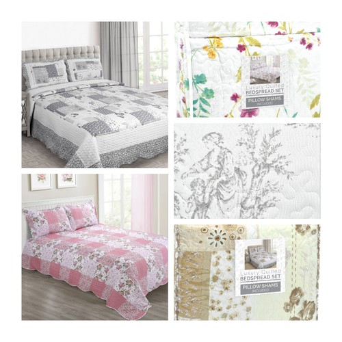 Patchwork quilted comforter - quilted,