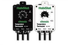 Habistat Temperature Thermostat Upto 600w Black / White Classic Reptile Vivarium