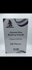 100 Pack White Comic Back