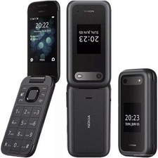 Genuine Nokia 2660 Flip 4G Black Unlocked Dual Sim 4G Version Big Buttons