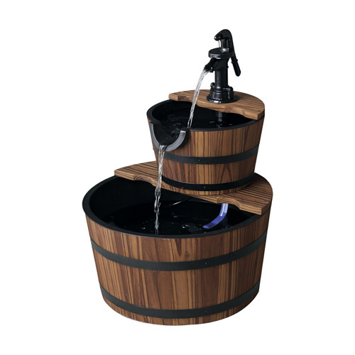 Outsunny wooden water - water, pump