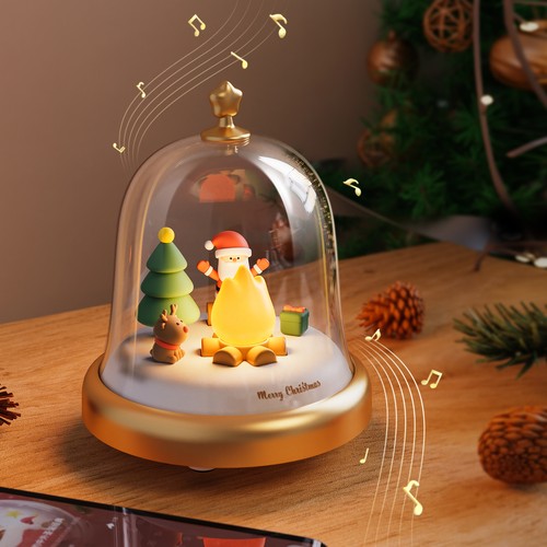 Christmas music box - box, led