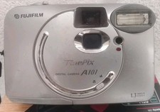 Fujifilm Digital Camera FinePix A101 1.3MP Silver Tested With Memory Card (P)