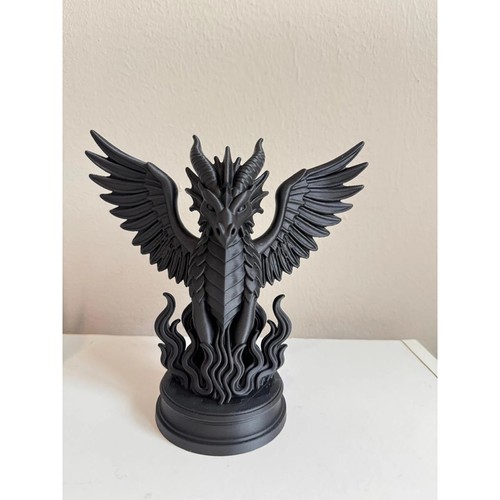 Gothic dragon statue - gothic, |