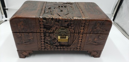 Vintage asian hand carved - asian,