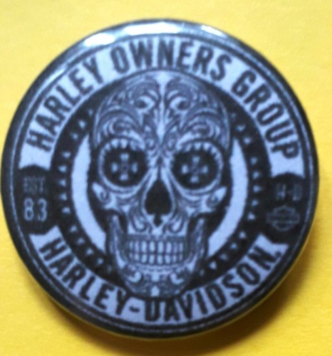 25mm badge harley owners - badge,