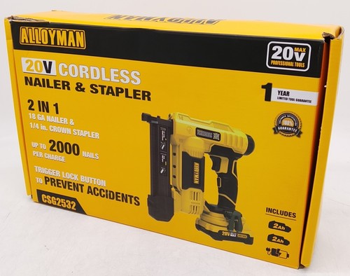 Alloyman 20v cordless - 20v, nailer