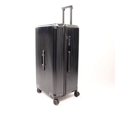 Large 30" Trunk Suitcase Black ABS Hardside Shell 360 spinner Wheels TSA Locks