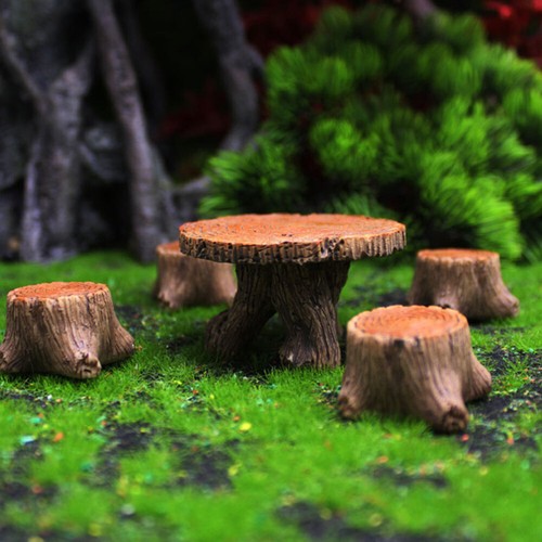 Artificial tree stump table - tree,