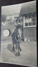 BOURNEMOUTH little Girl on Pony,  by Emerson of West Beach, Real Photo Postcard