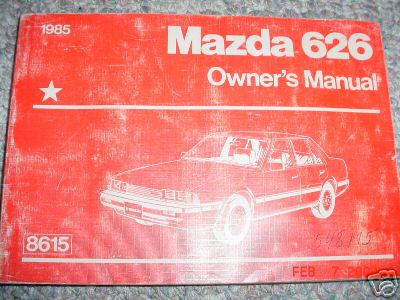 1985 mazda 626 - 626, owners