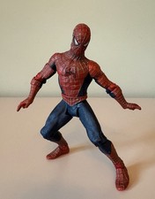 Toybiz Spiderman The Movie (2002) Super Poseable Spider-Man Action Figure Rare