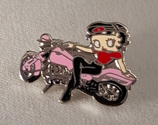 Betty Boop On Pink Motorbike