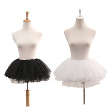 Elastic Waist Ruffled Tulle