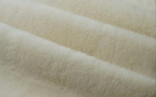 Ivory rabbit minky soft faux - rabbit,