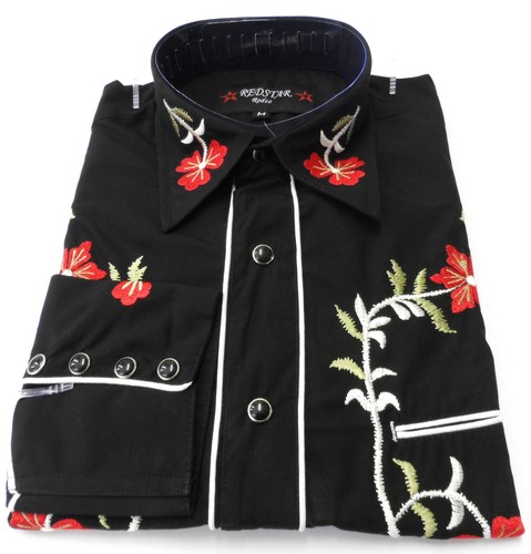 Black red western cowboy - western,