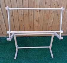 Large Adjustable Floor Standing Market Square Flexi Wooden Tapestry Frame