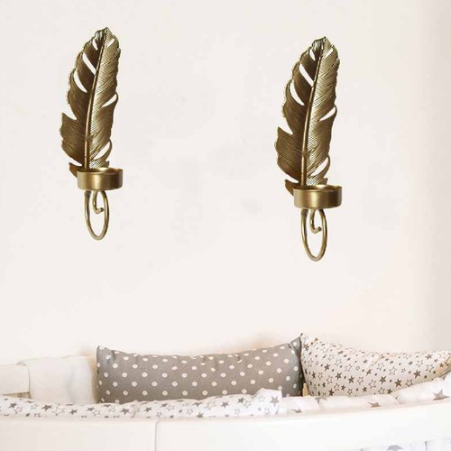 Pcs wall mounted leaf candle - pcs,