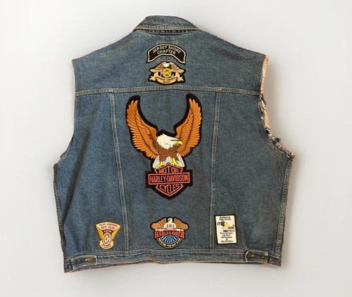 Harley davidson denim vest - harley,
