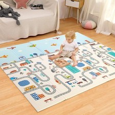 Baby Play Mat, Newborn Crawling Mat Large Soft Thick, Portable, 200x180x1cm