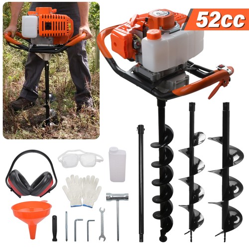 52cc petrol post hole borer - 52cc,