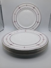 SET X 6 ROYAL DOULTON  INFINITY  10" DINNER PLATES