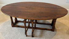 Large, oval, oak, gate-leg