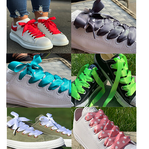 Ribbon shoe laces - shoe, kids