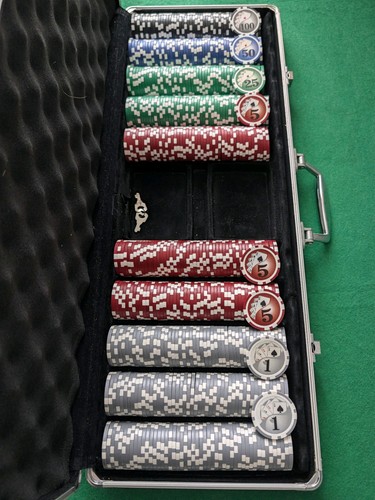 Poker chip set - chip,