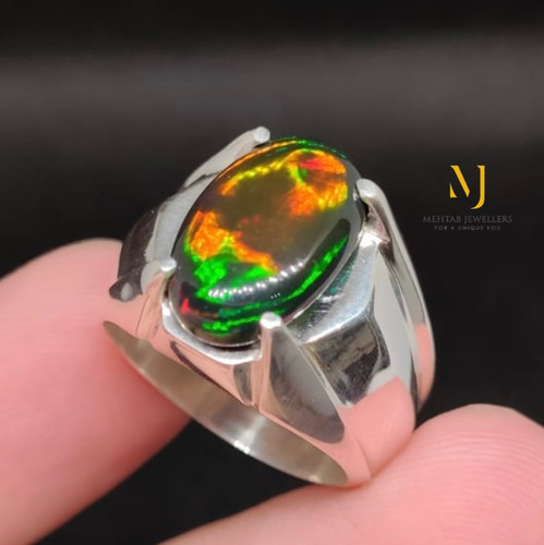 Natural ethiopian black opal - natural,