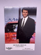 EastEnders David Wicks Michael French Signed Cast Card Undedicated