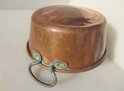 Antique copper jam - pan, fish