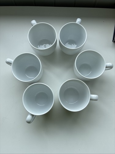Denby white trace mugs - x,