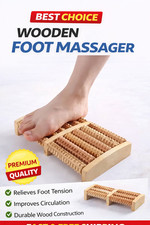 12 Roller Wooden Foot Massager