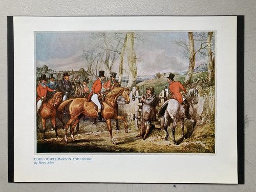 Vintage fox hunting print - vintage,