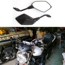 Black Motorcycle Rearview Side