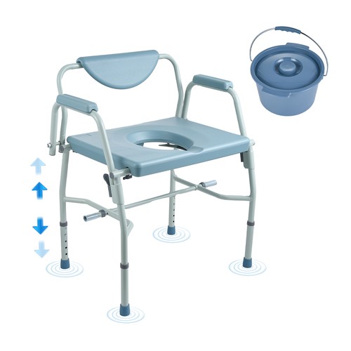 Bedside commode chair - commode, padded