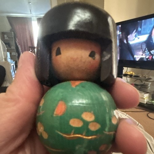 Japanese kokeshi wooden doll - wooden,