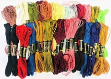New 50 Colors Egyptian Cross Stitch Cotton Sewing Skeins Embroidery Thread Floss
