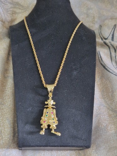 Clown pendent with chain - clown,