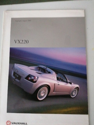 Vauxhall vx220 car brochure - vx220,