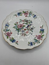 Aynsley Bone China “ Pembroke “ Plate 21cm - Kingfisher - Scalloped edge VGC