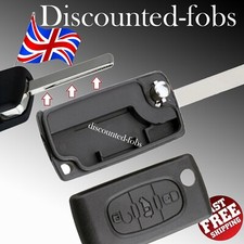 3 Button Remote Flip Key Fob