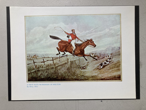 Vintage fox hunting print - hunting,