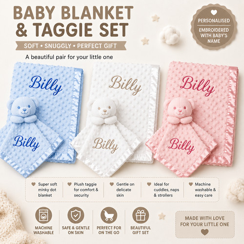 Personalised embroidered baby - personalised,