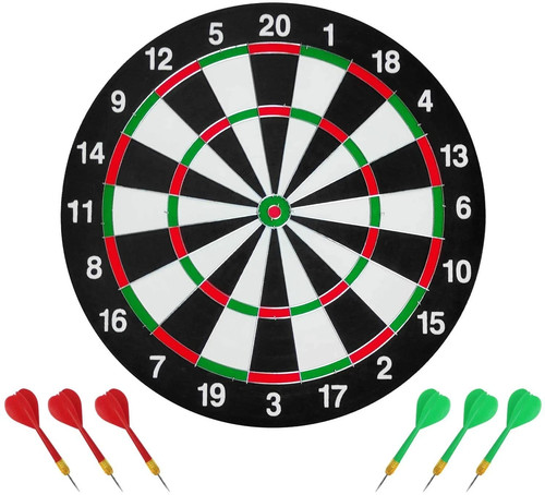 Dart board double sided - 17",