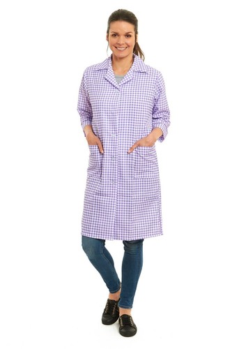 Ladies norma sleeve checked - ¾,