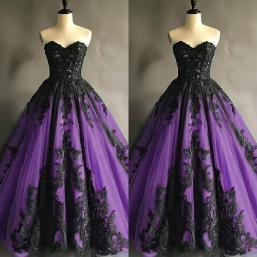 Black purple gothic wedding - uk,
