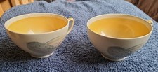 Susie Cooper Leaf Design Cups.